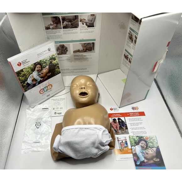 American Heart Association Infant CPR Anytime Kit Inflatable Manikin Latex free - Picture 5 of 15